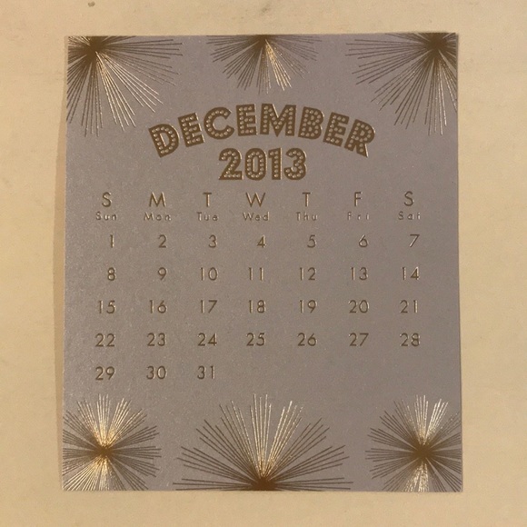 Paper Source 2013 Gold Foil Calendar - Picture 14 of 14